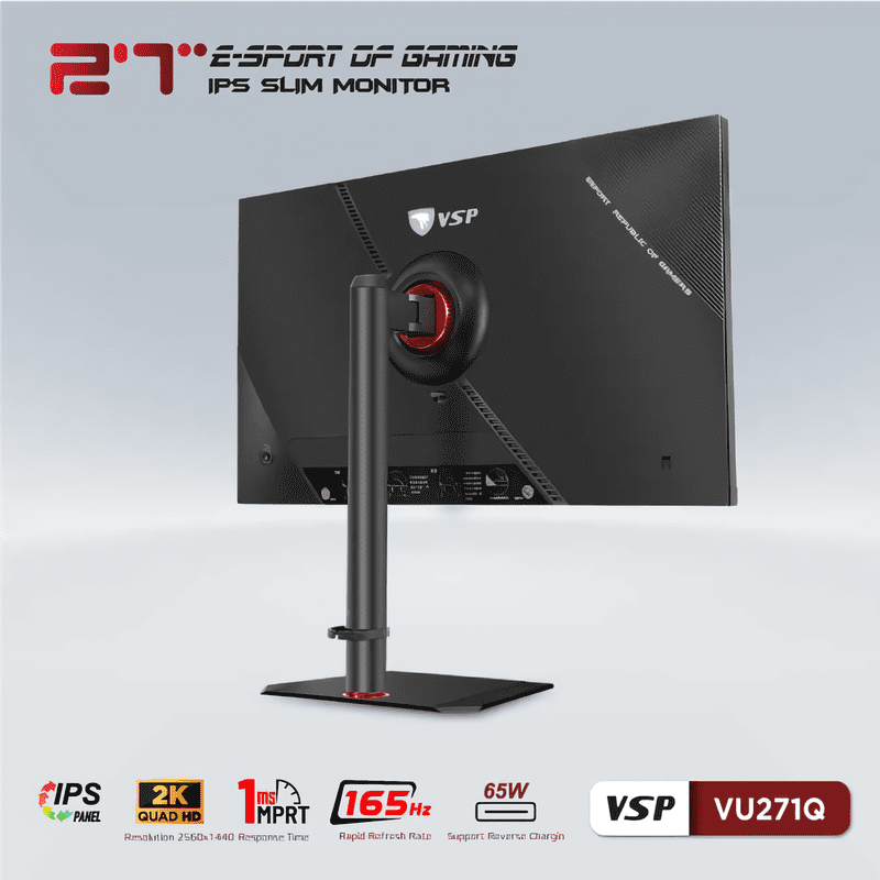 Cổng kết nối hiện đại và đa dạng trên màn hình gaming VSP VU271Q